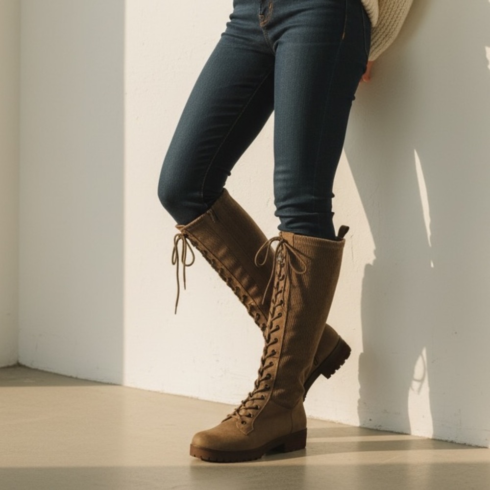 Crown Vintage Tall Lace-Up Boots | Women’s 9M | New No Box